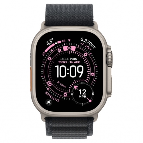 Watch Ultra 3 GPS+LTE 49mm Natural Titanium C Black Alpine Loop L (MF1V4+MFTG4)