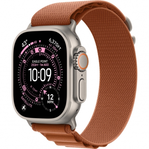 Watch Ultra 3 GPS+LTE 49mm Natural Titanium C Terra Cotta Alpine Loop L (MF1V4+MFTD4)