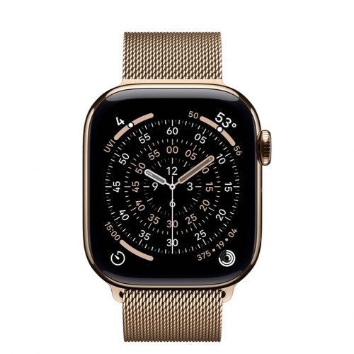 Watch Series 11 GPS+LTE 42mm Gold Titanium C Gold Milanese Loop (MF8Y4)