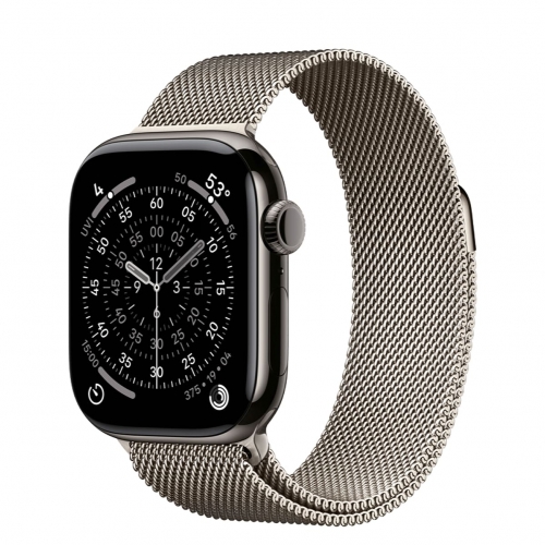 Watch Series 11 GPS+LTE 42mm Slate Titanium C Natural Milanese Loop (MF9K4+MGHY4)