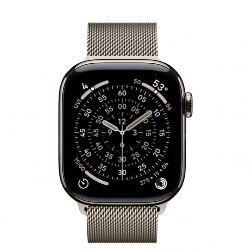 Watch Series 11 GPS+LTE 46mm Natural Titanium C Natural Milanese Loop S/M (MFCY4)
