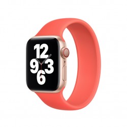 Ремінець Apple watch 38/40mm Braided Silicone /coral/ M