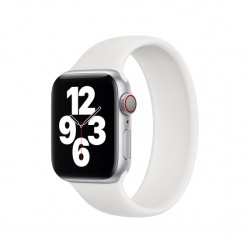 Ремінець Apple watch 38/40mm Braided Silicone /white/ M
