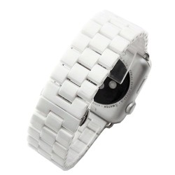 Ремінець Apple watch 38/40mm Ceramic 3-bead /white/