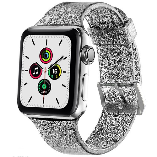 Ремінець Apple watch 38/40mm Glitter /black/