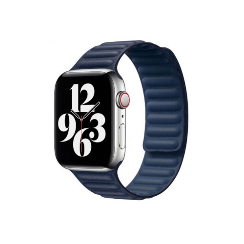 Ремінець Apple watch 38/40mm Leather Link /midnight blue/