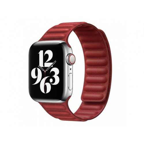 Ремінець Apple watch 38/40mm Leather Link /red/