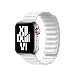 Ремінець Apple watch 38/40mm Leather Link /white/