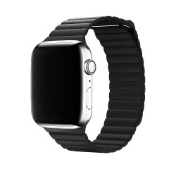Ремінець Apple watch 38/40mm Leather Loop /black/