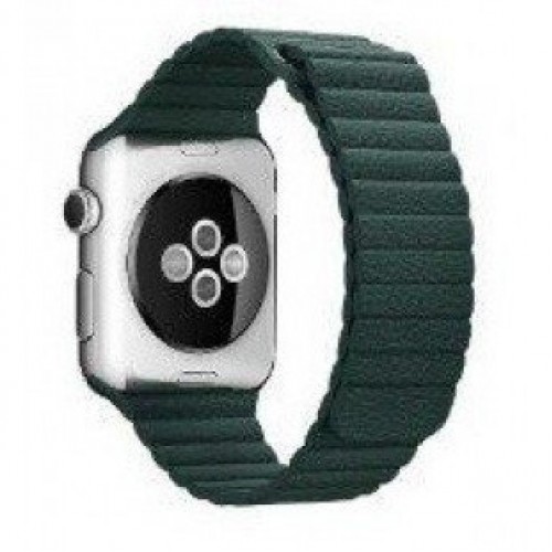 Ремінець Apple watch 38/40mm Leather Loop good /forest green/