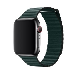 Ремінець Apple watch 38/40mm Leather Loop /green/