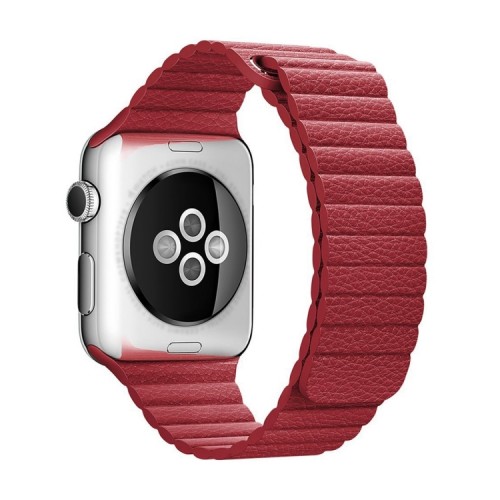 Ремінець Apple watch 38/40mm Leather Loop /red/