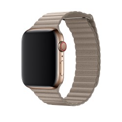 Ремінець Apple watch 38/40mm Leather Loop /stone/