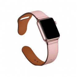 Ремінець Apple watch 38/40mm Leather rivet clasp /pink/