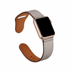 Ремінець Apple watch 38/40mm Leather rivet clasp /stone/