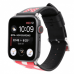Ремінець Apple watch 38/40mm Leather Сlassic t/Minnie red/