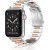Ремінець Apple watch 38/40mm Metall old 3-bead 2 color /silver rose/