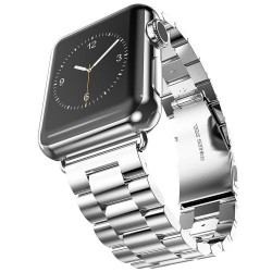 Ремінець Apple watch 38/40mm Metall old 3-bead /silver/