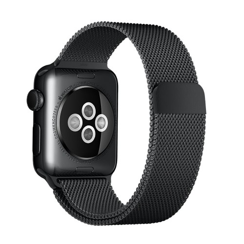Ремінець Apple watch 38/40mm Milanese Loop /black/