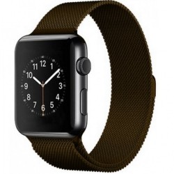 Ремінець Apple watch 38/40mm Milanese Loop /brown/