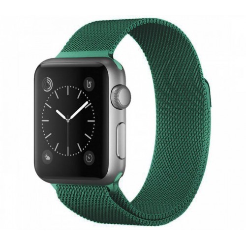 Ремінець Apple watch 38/40mm Milanese Loop /green/
