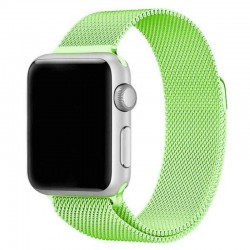 Ремінець Apple watch 38/40mm Milanese Loop /lime green/
