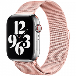Ремінець Apple watch 38/40mm Milanese Loop /pink sand/