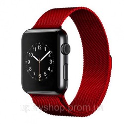 Ремінець Apple watch 38/40mm Milanese Loop /red/