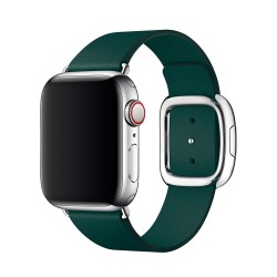 Ремінець Apple watch 38/40mm Modern Buckle Leather black /forest green/