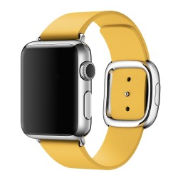 Ремінець Apple watch 38/40mm Modern Buckle Leather black /yellow/