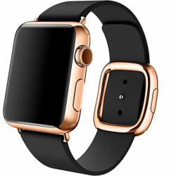 Ремінець Apple watch 38/40mm Modern Buckle Leather gold /black/