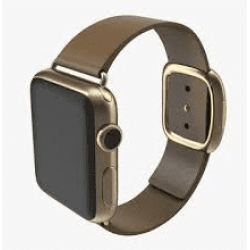 Ремінець Apple watch 38/40mm Modern Buckle Leather gold /brown/