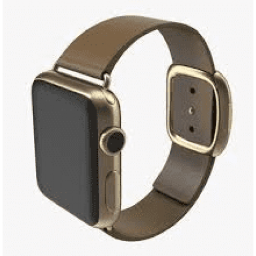 Ремінець Apple watch 38/40mm Modern Buckle Leather gold /brown/