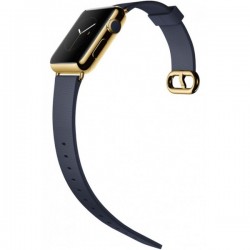 Ремінець Apple watch 38/40mm Modern Buckle Leather gold /midnight blue/