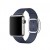 Ремінець Apple watch 38/40mm Modern Buckle Leather silver /midnight blue/
