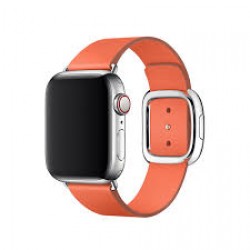 Ремінець Apple watch 38/40mm Modern Buckle Leather silver /orange/