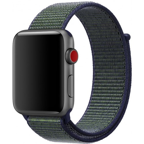 Ремінець Apple watch 38/40mm Nylon Sport Loop /forest green/