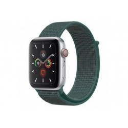 Ремінець Apple watch 38/40mm Nylon Sport Loop /pine green/