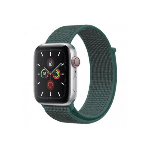 Ремінець Apple watch 38/40mm Nylon Sport Loop /pine green/
