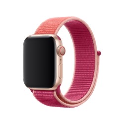 Ремінець Apple watch 38/40mm Nylon Sport Loop /pomegranate/
