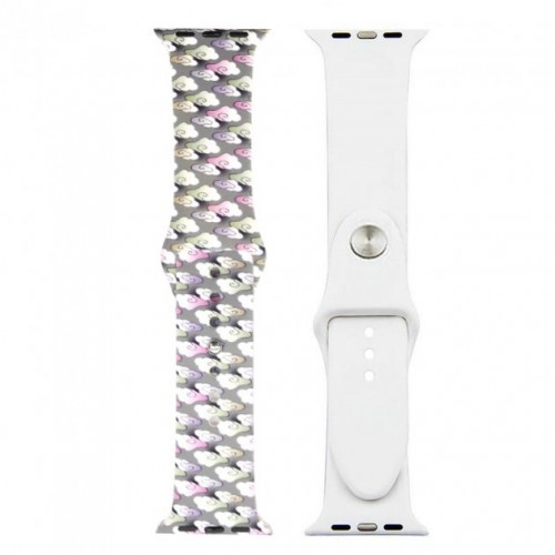 Ремінець Apple watch 38/40mm Sport Band picture /clouds mix/ S