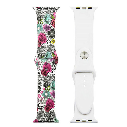 Ремінець Apple watch 38/40mm Sport Band picture /follower pink/ S
