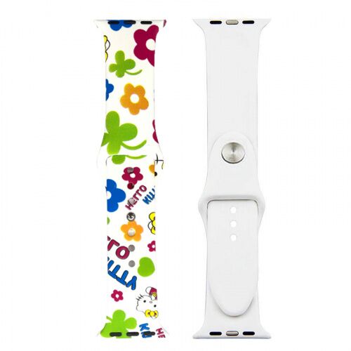 Ремінець Apple watch 38/40mm Sport Band picture /hello kitty/ S