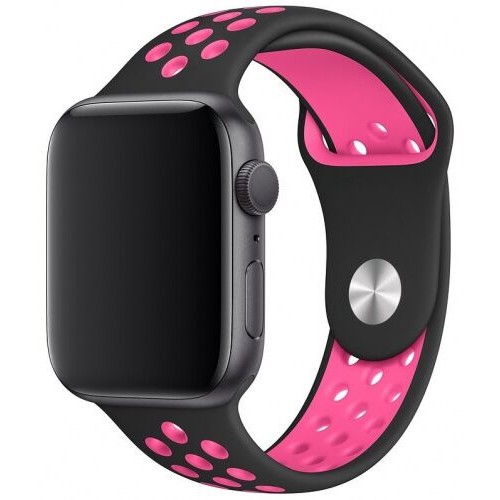 Ремінець Apple watch 38/40mm Sport Nike /black magenta/