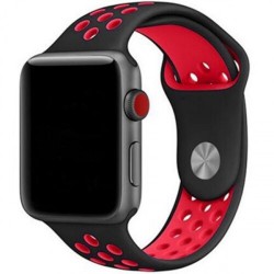 Ремінець Apple watch 38/40mm Sport Nike /black red/