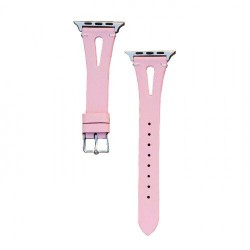 Ремінець Apple watch 38/40mm V-Leather /pink/