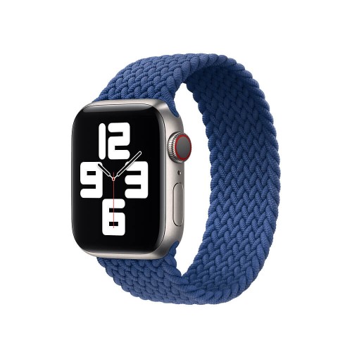 Ремінець Apple watch 38mm Braided Solo Loop 1:1 /atlantic blue/ M