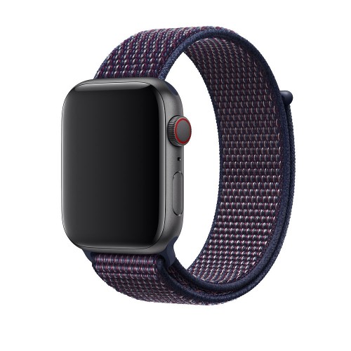 Ремінець Apple watch 38mm Nylon Sport Loop /Indigo pink/