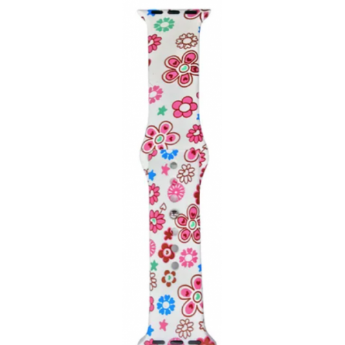 Ремінець Apple watch 38mm Sport Band picture /marble white/ S