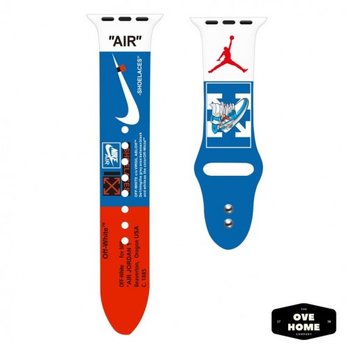 Ремінець Apple watch 38mm Sport Band picture /Nike blue/ S